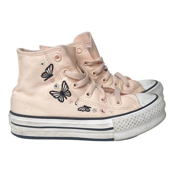 CONVERSE Chuck Taylor All Star EVA Lift Platform Sneakers Pink Kids Size US 1Y - Picture 1 of 12
